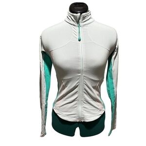 Lululemon light blue running jacket size 6